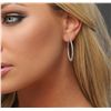 Image 2 : 14KT White Gold 1.03ctw Diamond Earrings