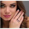 Image 1 : 14KT White Gold 2.46ct Brown Sapphire and Diamond Ring