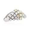 Image 2 : 14KT White Gold 5.67ctw Diamond Ring