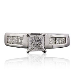 14KT White Gold 1.36ctw Diamond Ring