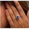 Image 2 : 14KT White Gold 3.51ct Tanzanite and Diamond Ring