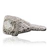 Image 2 : 18KT White Gold 3.01ctw Diamond Ring