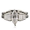 Image 1 : 14KT White Gold EGL Certified 1.70ctw Diamond Ring