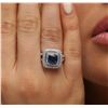 Image 2 : 14KT White Gold 2.72ct Sapphire and Diamond Ring