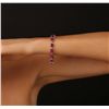 Image 2 : 14KT White Gold 25.05ctw Ruby and Diamond Bracelet