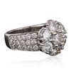 Image 2 : 14KT White Gold 3.17ctw Diamond Ring