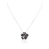 Image 3 : 14KT White Gold 1.44ctw Diamond Pendant and Chain