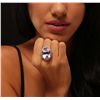 Image 2 : 14KT White Gold 40.04ct GIA Certified Kunzite and Diamond Ring