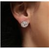 Image 1 : 14KT White Gold 2.14ctw Diamond Stud Earrings