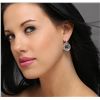 Image 2 : 18KT White Gold 8.56ctw Black Diamond Earrings