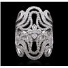 Image 3 : 14KT White Gold 1.62ctw Diamond Ring