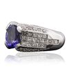 Image 2 : 14KT White Gold 2.63ct Tanzanite and Diamond Ring