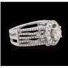 Image 2 : 18KT White Gold 2.00ctw Diamond Ring