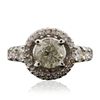 Image 1 : 14KT White Gold 2.88ctw Diamond Ring