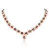 Image 3 : 14KT Yellow Gold 24.05ctw Ruby and Diamond Necklace