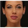 Image 3 : 14KT White Gold 5.05ctw Diamond Stud Earrings