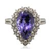 Image 3 : 14KT White Gold 5.35ct Tanzanite and Diamond Ring