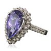 Image 4 : 14KT White Gold 5.35ct Tanzanite and Diamond Ring