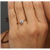 Image 2 : 14KT Yellow Gold 0.96ct Brilliant Cut Diamond Solitaire Ring