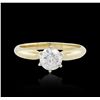 Image 3 : 14KT Yellow Gold 0.96ct Brilliant Cut Diamond Solitaire Ring