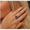 Image 1 : 14KT White Gold 3.71ct Tanzanite and Diamond Ring