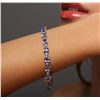 Image 1 : 14KT White Gold 17.82ctw Tanzanite and Diamond Bracelet