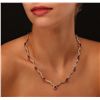 Image 1 : 14KT Yellow Gold 14.94ctw Ruby and Diamond Necklace