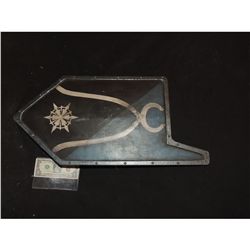 CHRONICLES OF NARNIA SCREEN USED HERO DWARF SHIELD REAL WOOD