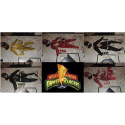 MIGHTY MORPHIN POWER RANGERS COMPLETE SET OF ALL 5 SCREEN USED RANGER SUITS FROM NEW TV PILOT