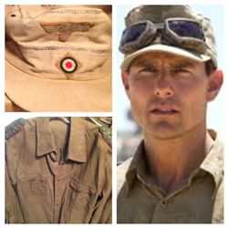 VALKERIE SCREEN WORN & MATCHED TOM CRUISE WWII DESERT HAT AND SHIRT