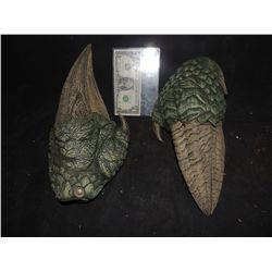 LAND OF THE LOST SCREEN USED SLEESTAK HANDS MATCHED PAIR OF STUNTS 1