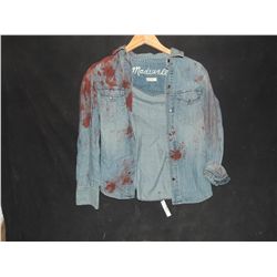 THE WALKING DEAD BLOODY ROTTEN ZOMBIE BUTTON DOWN SHIRT 10