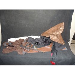 DISNEY PIRATES OF THE CARIBBEAN JACK SPARROW COSTUME PIECES