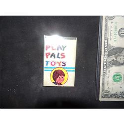 CHILD'S PLAY 2 SCREEN USED & MATCHED PLAY PALS TOYS IF TAG WORN BY FACTORY WORKER