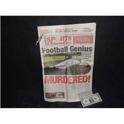 PINK PANTHER THE SCREEN USED MURDERED NEWSPAPER