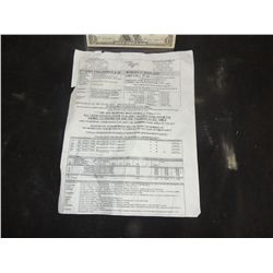 CASINO ROYALE JAMES BOND ORIGINAL PRODUCTION CALL SHEET