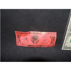 TOTAL RECALL COHAGEN 50 DOLLAR BILL PARS MONEY