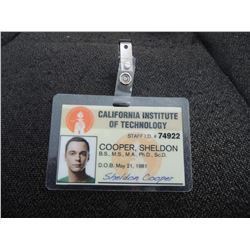 BIG BANG THEORY THE COOPER SHELDON CALIFORNIA INSTITUTE OF TECHNOLOGY STAFF ID