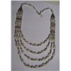 Image 2 : 82.700g  Necklace of Labradorite Made in German Silver