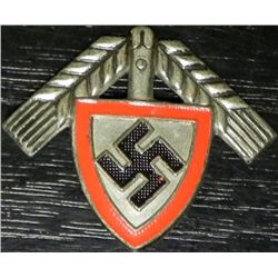 NAZI RAD REICH ARBEIT DIENST "ROBIN HOOD" CAP INSIGNIA