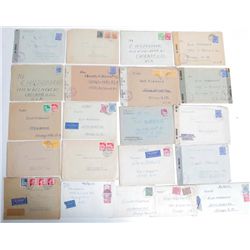 Lot of 21 Letters Different Berlin WWII Military Zones