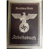 Image 1 : NAZI ARBEITSBUCH -MANY ENTRIES-ORIGINAL WORK PASS