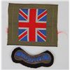 Image 1 : WWII BRITISH UNIFORM UNION JACK & UBIQUE PATCH