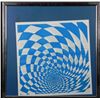 Image 1 : Artist Signed Op Art Publishers Proof Print Framed