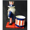 Image 5 : WOOD STATUE OF MISS LIBERTY & NUTCRACKER OF UNCLE SAM