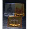 Image 1 : 3 NAZI WHW GLASS MEDALLIONS WITH RAISED GERMAN MONUMENT