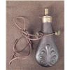 Image 2 : Antique Copper Powder Flask 1800s w/ Plume Design