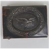 Image 1 : EARLY NAZI LUFTWAFFE EM BUCKLE-GRAY-BLUE STEEL