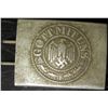 Image 1 : NAZI WEHRMACHT BELT BUCKLE-STEEL-GOTT MIT UNS