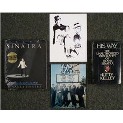 Two Frank Sinatra Books Photograph Lithograph Art